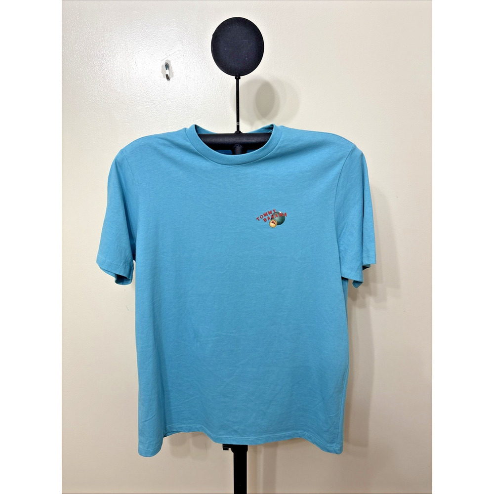 Tommy Bahama Blue Total Knockout Crew Neck Cotton T-Shirt - Size S